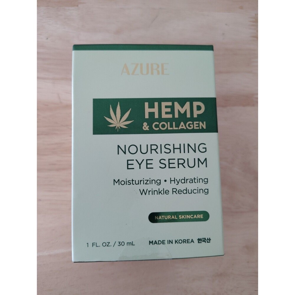 Azure Hemp & Collagen Nourishing Eye Serum - 1 Oz - New Wrinkle Reducing Natural